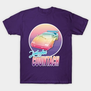 Lamborghini Countach Vaporwave Aesthetic Design T-Shirt